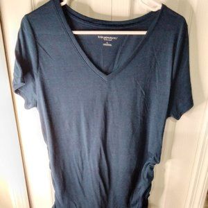 Liz Lange XL navy blue maternity tee
